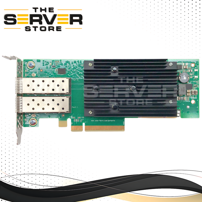 Solarflare XtremeScale X2522-10G Dual Port 10 Gigabit Ethernet (10GbE) SFP+ Server Adapter with Low Profile Bracket. P/N: SR220.