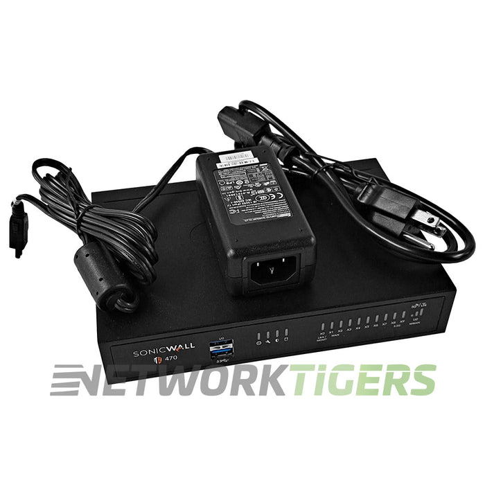 SonicWall TZ470 02-SSC-2829 3.5 Gbps Firewall - TRANSFER READY