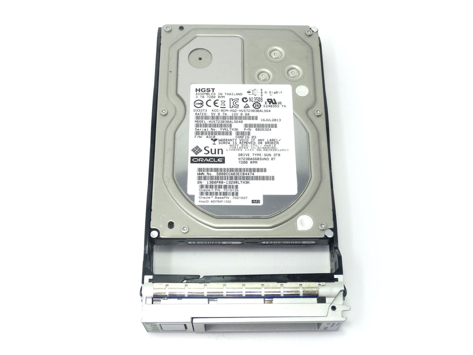 Sun Oracle 3TB 7.2K 6Gbps SAS 3.5'' Hard Drive (KCC-REM-HG2-HUS723030ALS64)