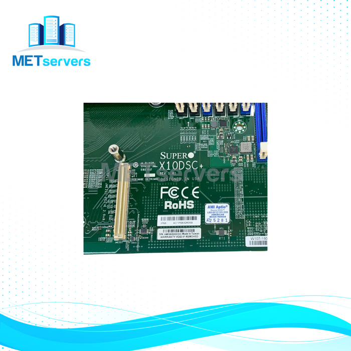Super Micro Motherboard Dual socket R3 (LGA 2011) (For SuperServer Only) (X10DSC-PLUS)