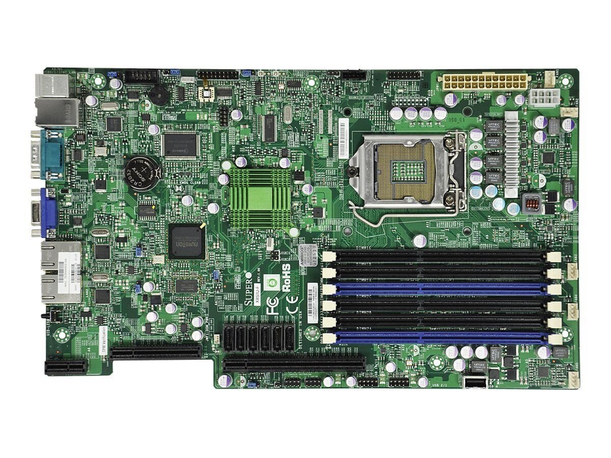 SuperMicro Server Motherboard Intel 3420 Chipset Socket H LGA1156 + I/O - X8SIU-O