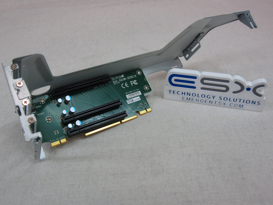Supermicro 01-SC82972-XX00T10 2U PCIe Riser Card Assembly w/ RSC-R2UW-2E8E16