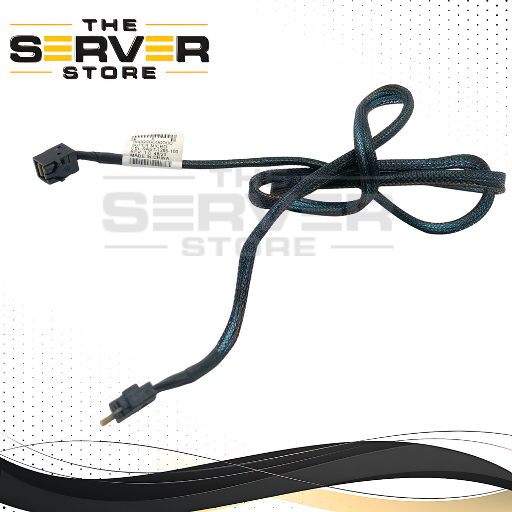 Supermicro 1M SAS SFF-8654 to MiniSAS HD SFF-8643 Cable CBL-SAST-1295-100
