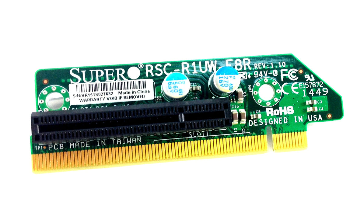 Supermicro 1U Rhs Wio & PCI-Express X 8 Riser Card (RSC-R1UW-E8R)