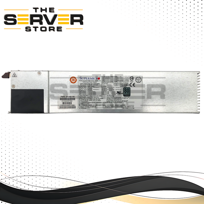 Supermicro 2200W 80+ Platinum Redundant Hot-Swap PSU PWS-2K20A-1R