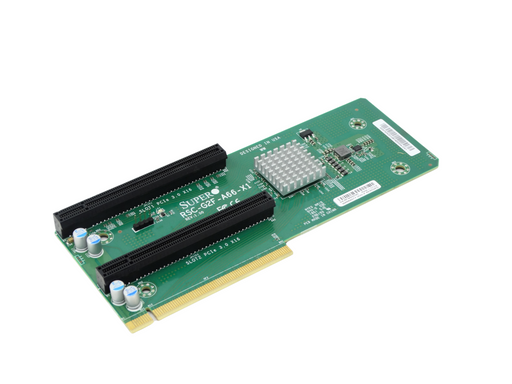 Supermicro 2U Front LHS Active GPU Dual PCI-E x16 Riser Card (RSC-G2F-A66-X1)