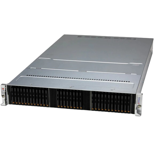 Supermicro 2U front-loading all-flash storage server with 32 E3.S NVMe drives and PCIe 5.0, ASG-2115S-NE332R, Bergamo 9754, 8 x 128GB RAM, 32 x 15.3TB SSD, 2 x 1.92TB SSD - NEW - 3 YEAR WARRANTY