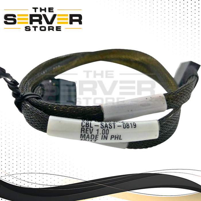 Supermicro 65cm Internal OCuLink (SFF-8611) to OCuLink (SFF-8611) PCIe 3.0 NVMe SSD Data Cable. P/N: 672042200627, CBL-SAST-0819.