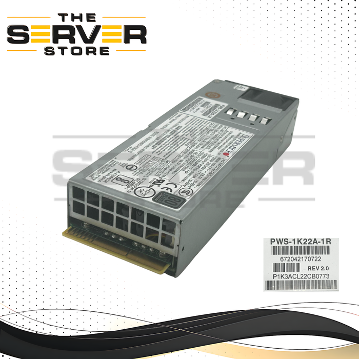 Supermicro 800W/1200W Redundant Single Output Power Supply PWS-1K22A-1R