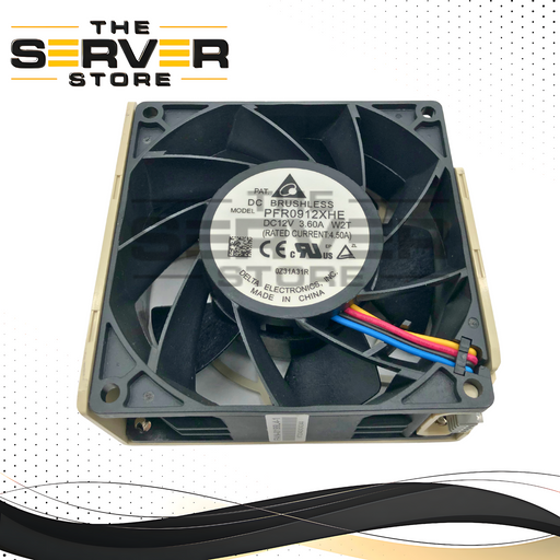 Supermicro 92x38mm 11,500 RPM High-Speed Hot-Swap System Cooling Fan. OEM by Delta. P/N: 672042424344, PFR0912XHE-W2T, FAN-0199L4-1.