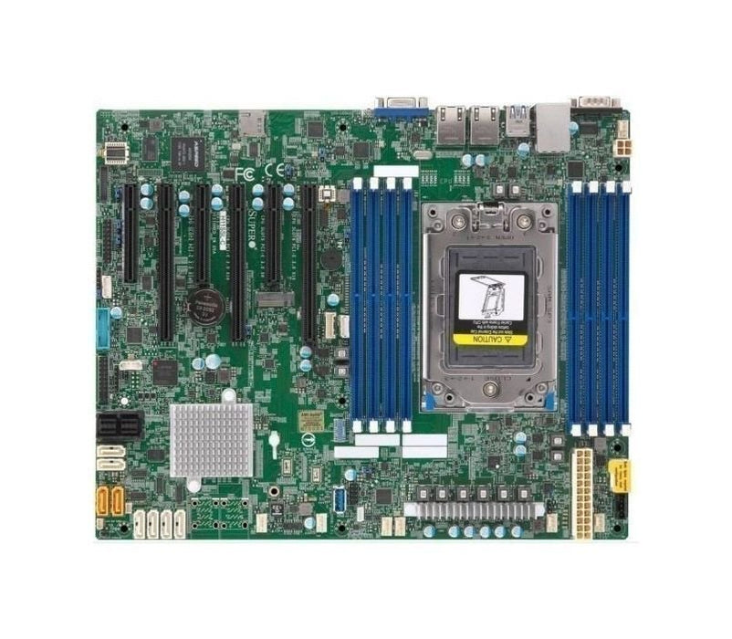 Supermicro EPYC 7001/7002 Single Socket SP3 DDR4 SATA PCI-Express M.2 Supported ATX Server Motherboard - MBD-H11SSL-I-O