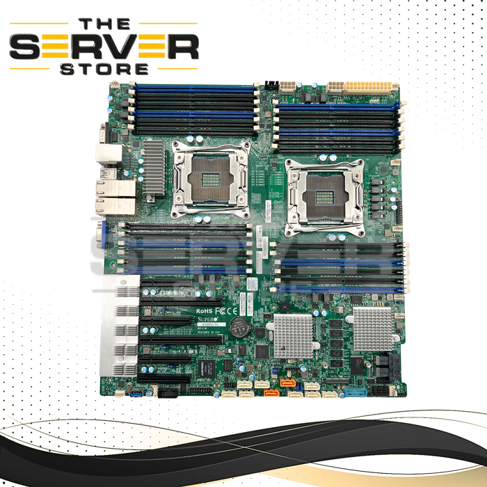 Supermicro Motherboard Dual Socket R3 LGA2011-3 EE-ATX 10GbE LAN SAS3 X10DRC-T4+