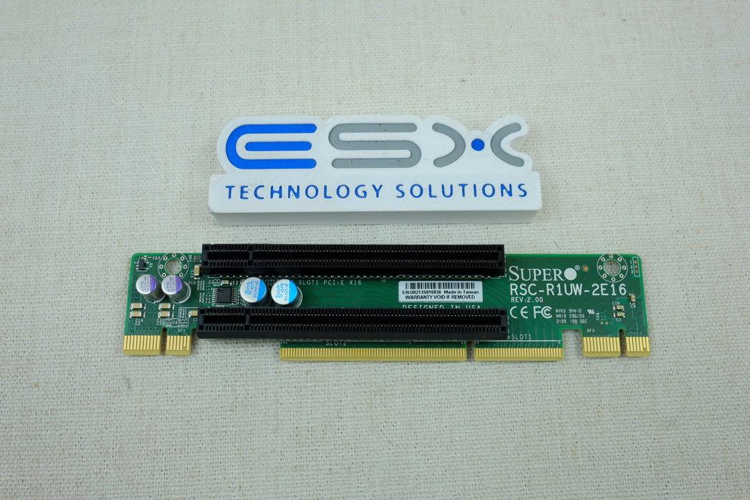 Supermicro RSC-R1UW-2E16 1U PCIe 3.0 x16 Riser Card Assembly