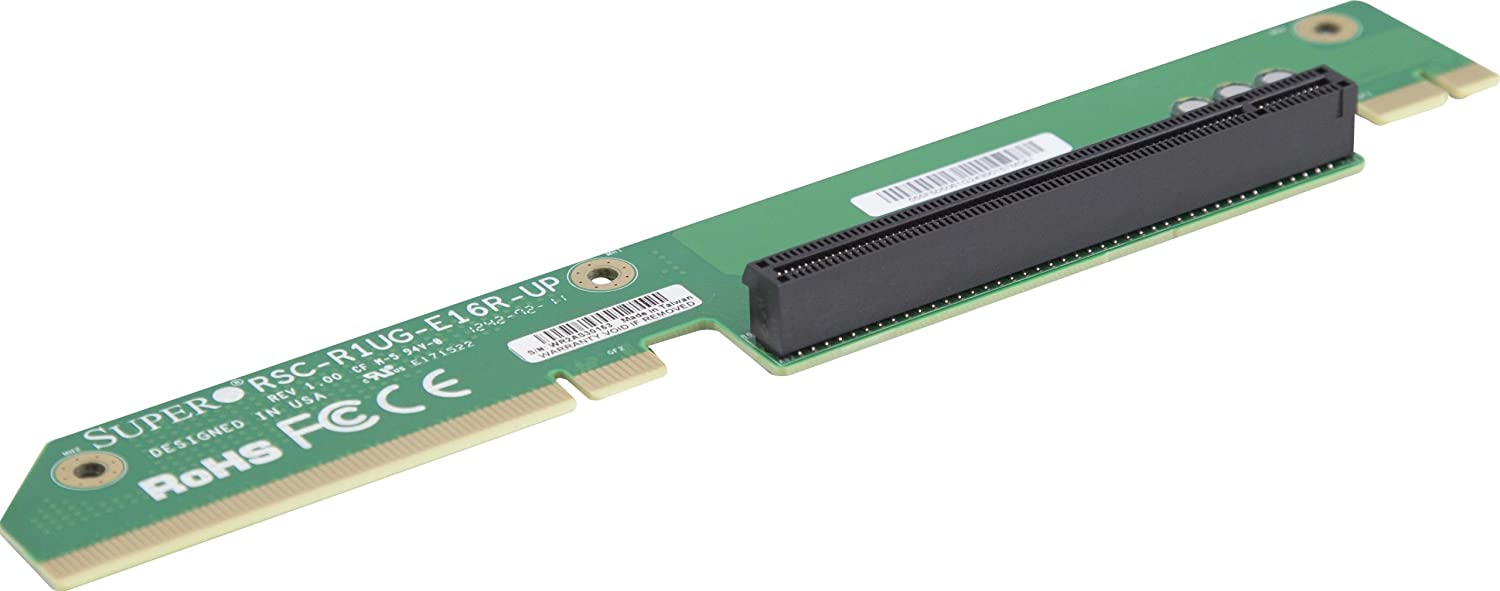Supermicro Right High Side Passive Riser Card 1 of PCI-e x16 slot (RSC-R1UG-E16R-UP)