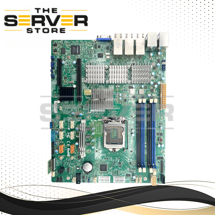 Supermicro Socket (H3) LGA1150 10GbE DDR3 (9.6"x12") Motherboard X10SLH-N6-ST031