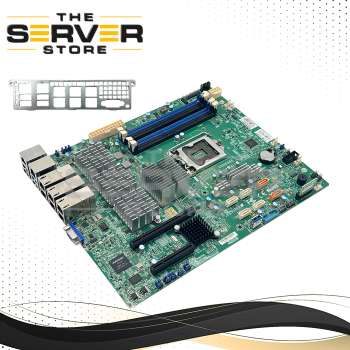Supermicro Socket (H3) LGA1150 10GbE DDR3 (9.6"x12") Motherboard X10SLH-N6-ST031