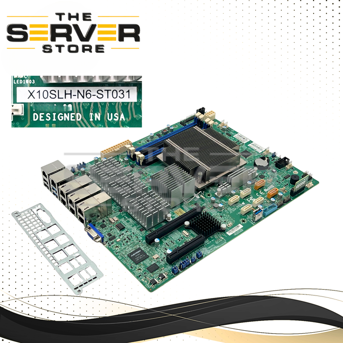 Supermicro Socket (H3) LGA1150 10GbE DDR3 (9.6"x12") Motherboard X10SLH-N6-ST031