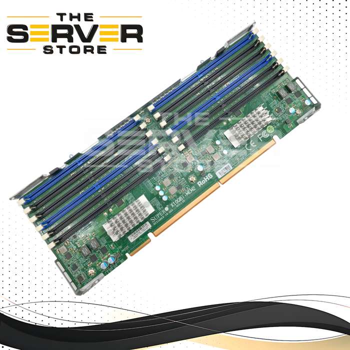 Supermicro X10QBi-MEM2 Memory Expansion Board. Featuring 12x DDR4 DIMM Slots. Designed for Supermicro X10QBi Motherboards. P/N: X10QBi-MEM2.