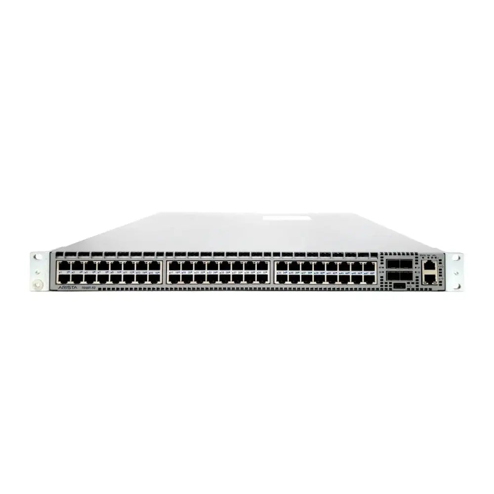 Arista DCS-7050T-52-F 48-Port 10GBASE-T 4x SFP+ Layer 3 Switch 1RU Front-to-Rear - Refurbished