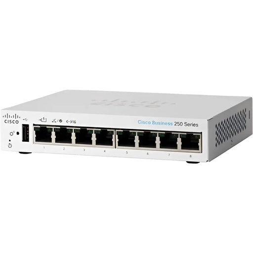 Cisco CBS250-8T-E-2G-NA 8-Port Gigabit Smart Switch 2x SFP Combo - Refurbished