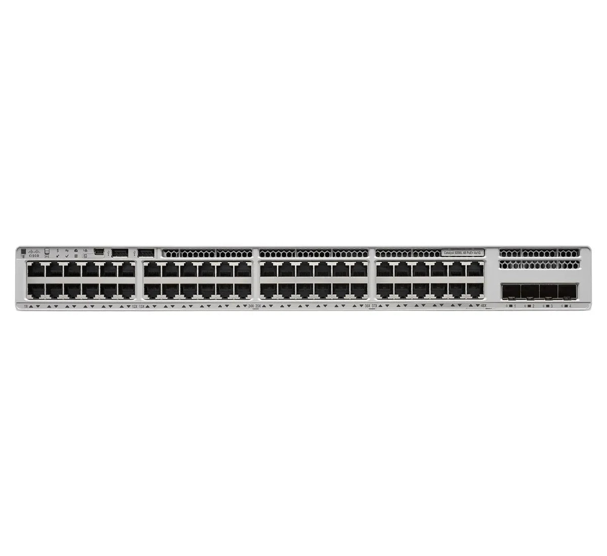 Cisco Catalyst C9200L-48PL-4G-E 48-Port Partial PoE+ Switch, 4x1G Uplinks, Network Essentials