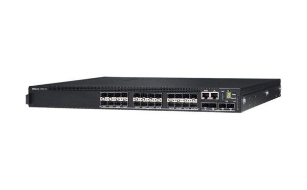 N3224F-ON - Dell PowerSwitch N3200-ON Series 24-Ports 1GbE SFP and 4-Ports SFP+ Layer 3 Rack-mountable Managed Front-to-back Airflow Network Switch with 2-Ports QSFP28