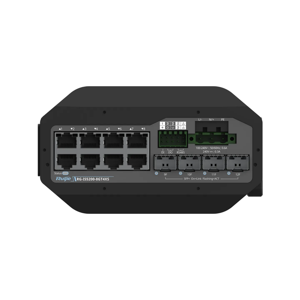 Ruijie RG-IS5200-8GT4XS Industrial 8-Port Gigabit Switch 4×10G Uplinks