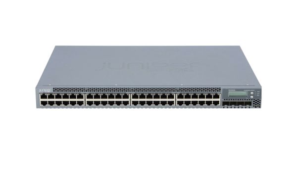 EX3300-48T-BF - Juniper EX3200 48-Ports 10/100/1000BASE-T Ethernet Layer 3 Rack-mountable Managed Network Switch with 4-Ports SFP
