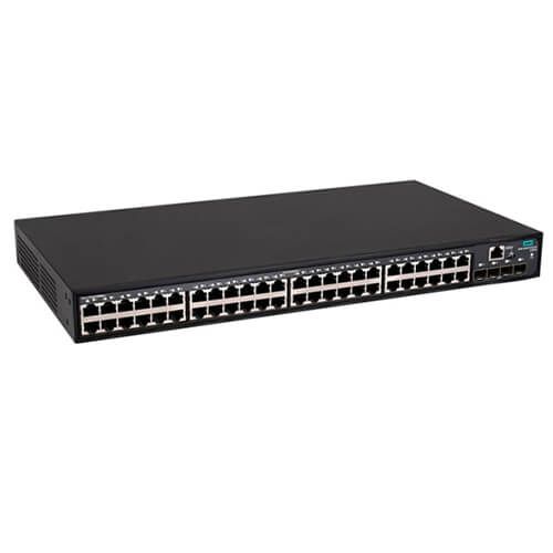 JL824A - HPE FlexNetwork 5140 EI 48-Ports 10/100/1000BASE-T PoE+ Layer 3 Rack-mountable Managed Network Switch with 4-Ports SFP+