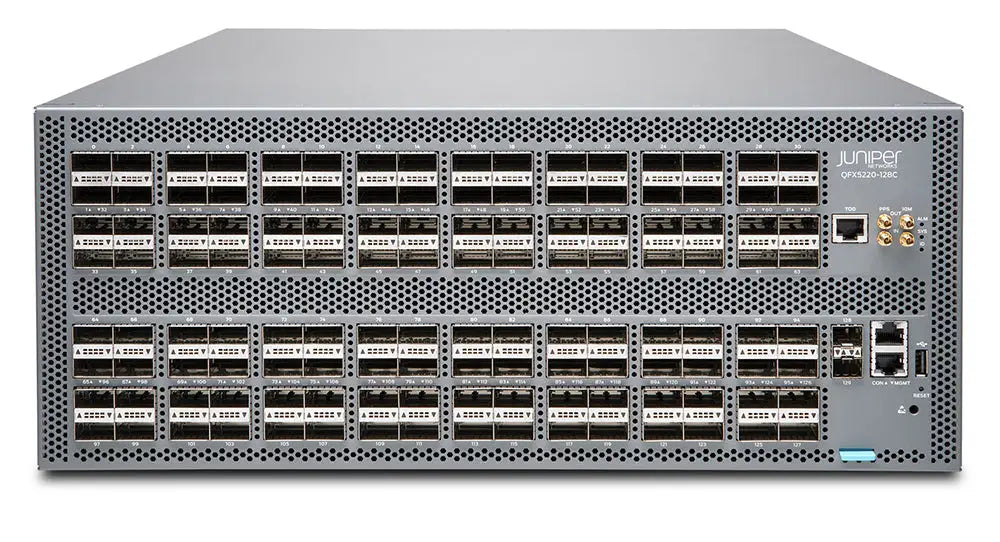 Juniper QFX5220-128C 128-Port 100GbE QSFP28 Data Center Spine Switch QFX5220-128C-AFO - Refurbished