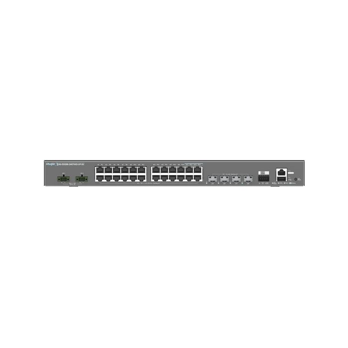 Ruijie RG-IS5200-24GT4XS-UP-DC Industrial 24-Port PoE+ Switch 4×10G Uplinks