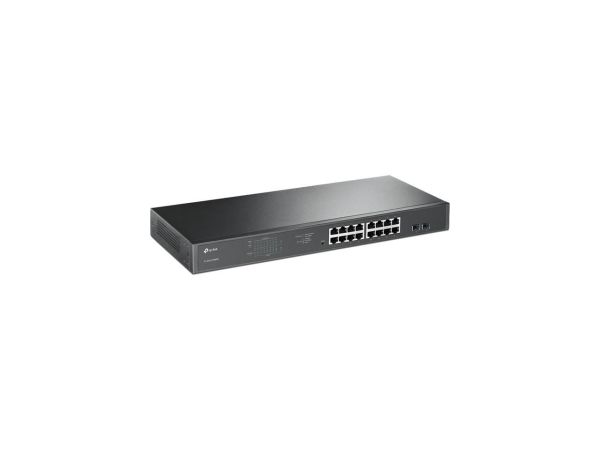 T1600G-52PS - TP-Link TL-SG1218MPE | 16 Port Gigabit PoE Switch | Easy Smart Managed | 16 PoE+ Ports @250W, 2 Non-PoE Ports, 2 Combo SFP Slots | QoS, Vlan, IGMP & LAG | Limited Lifetime Protection | Port Priority