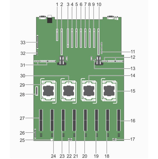 T55KM — System Board Motherboard | Dell PowerEdge R930