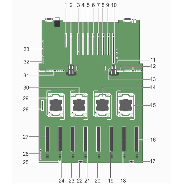 T55KM — System Board Motherboard | Dell PowerEdge R930