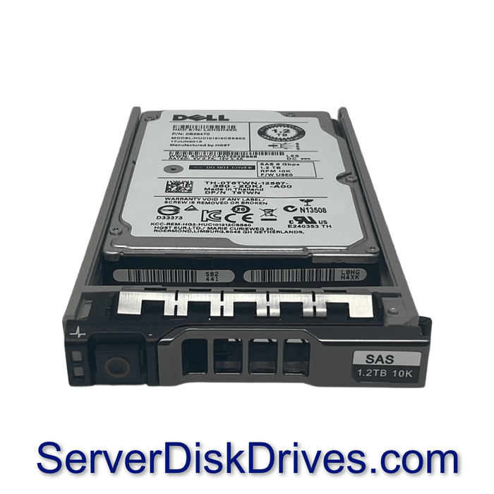 T6TWN — Dell 1.2TB 10K RPM 6Gb/s SAS 2.5 Hard Drive HUC101212CSS6