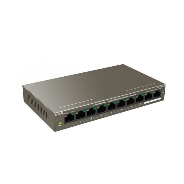 TEF1110P-8-102W - Tenda 10-Ports 10/100/1000BASE-T Ethernet Network Switch