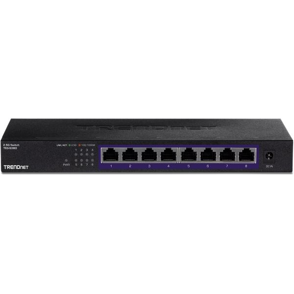 TEG-S380 - TRENDnet 8-Ports 2.5GBASE-T Ethernet Layer 2 Wall-mountable Network Switch