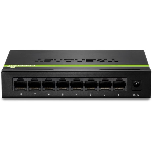 TEG-S80g - TRENDnet GREENnet 8-Ports 10/100/1000BASE-T Ethernet Layer 2 Desktop Network Switch