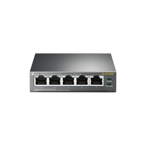 TL-SF1005P - TP-Link 5-Ports 10/100BASE-TX PoE+ Network Switch