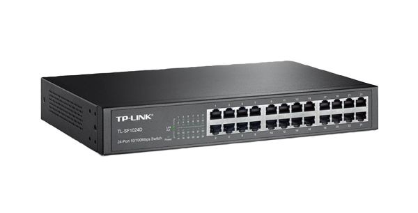TL-SF1024D - TP-Link 24-Ports 10/100BASE-TX Ethernet Rack-mountable Network Switch