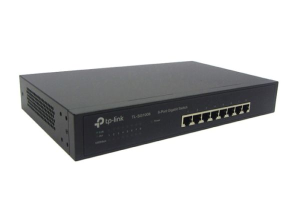 TL-SG1008 - TP-Link 8-Ports 10/100/1000Gbps Ethernet Rack-mountable Network Switch