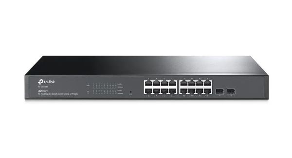 TL-SG2218P - TP-Link JetStream 16-Ports 10/100/1000BASE-T Ethernet Rack-mountable Network Switch with 2-Ports SFP