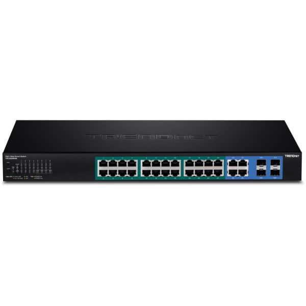 TPE-5028WS - TRENDnet Web Smart 24-Ports 1000BASE-T PoE+ Layer 2 Rack-mountable Managed Network Switch with 4-Ports SFP