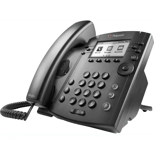 Polycom VVX 300 6-Line IP Phone 2200-46135-025 - PoE, HD Voice, SIP - Refurbished