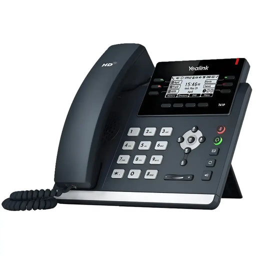 Yealink SIP-T41P 6-Line IP Phone | HD Voice, PoE, 2.7" LCD | SIP-T41P - Refurbished