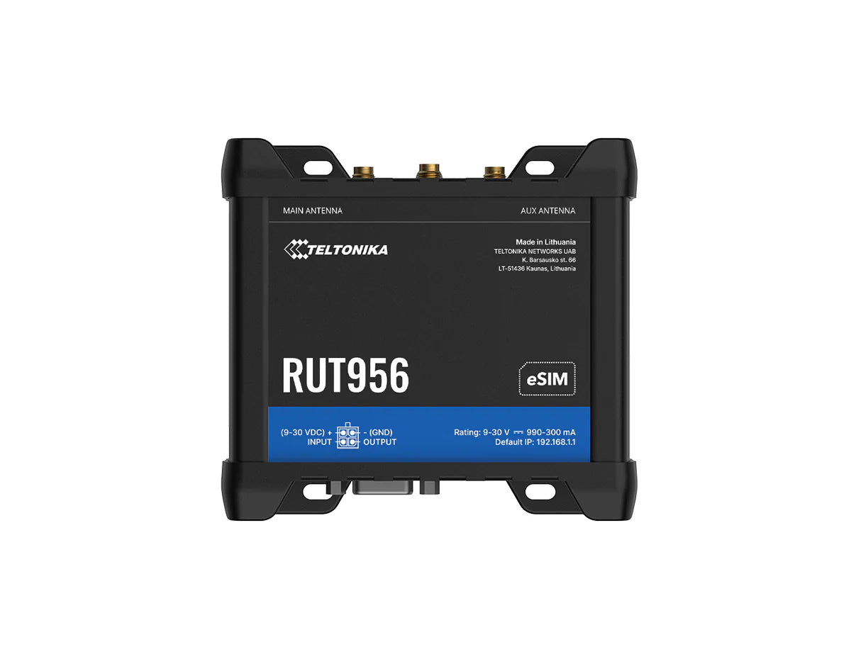 Teltonika RUT956 Industrial Cellular 4G LTE Router (RUT956400500)