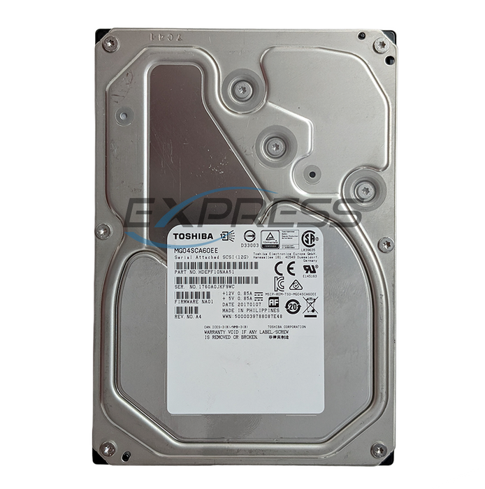 Toshiba 3.5" 6TB 7.2K NL-SAS 12Gbps HDD | HDEPF10NAA51