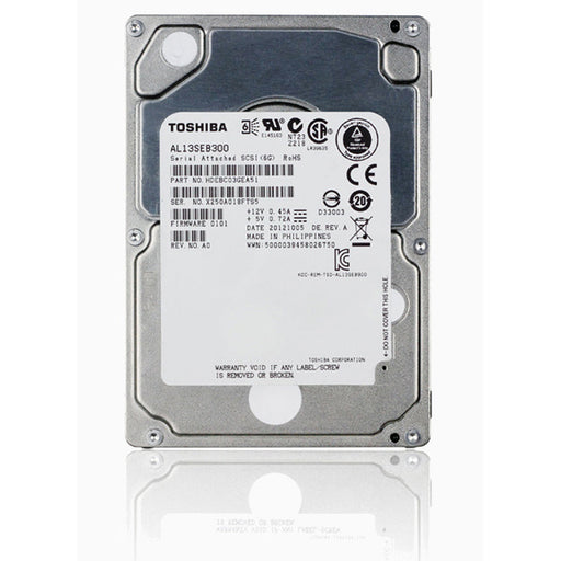 Toshiba AL13SEB300 300GB 10K 64MB Cache SAS 6Gb/s 2.5" Hard Drive | USED
