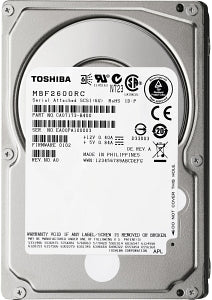 Toshiba MBF2300RC 300GB 10K 16MB Cache SAS 6Gb/s 2.5inch HDD | USED