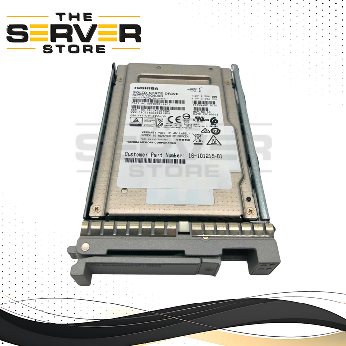 Toshiba PM5-V 400GB 12Gb/s SAS MU 2.5" SFF Enterprise SSD W/Tray KPM51VUG400G